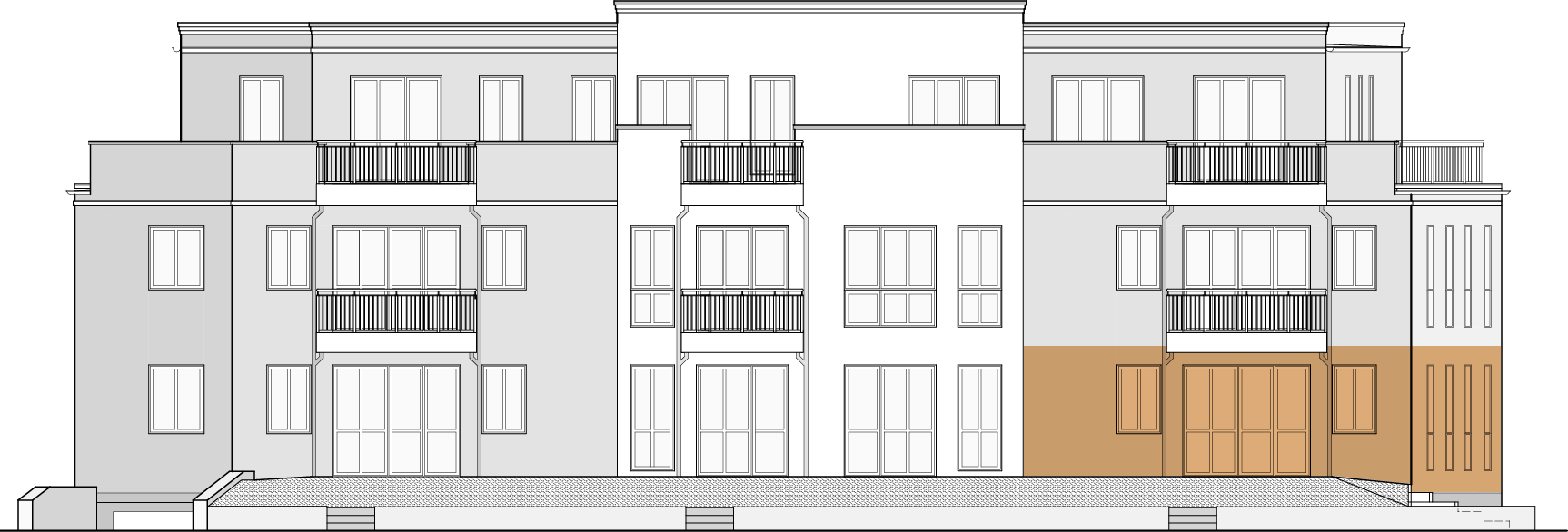 Frontansicht Wohnung 1