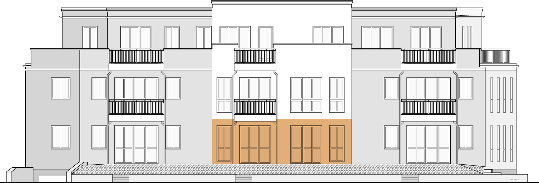 Frontansicht Wohnung 2