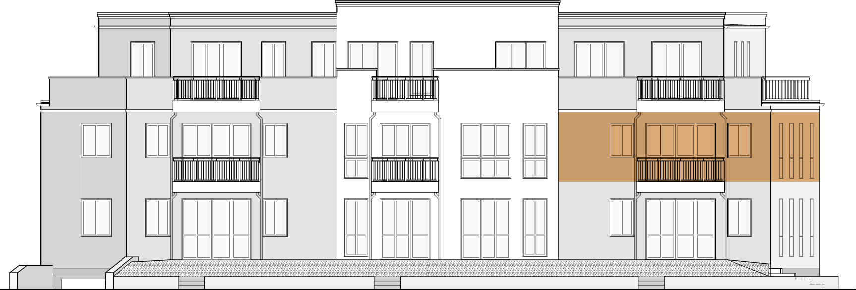 Frontansicht Wohnung 4