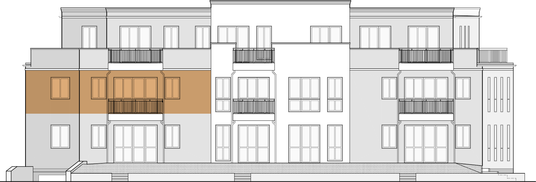 Frontansicht Wohnung 6
