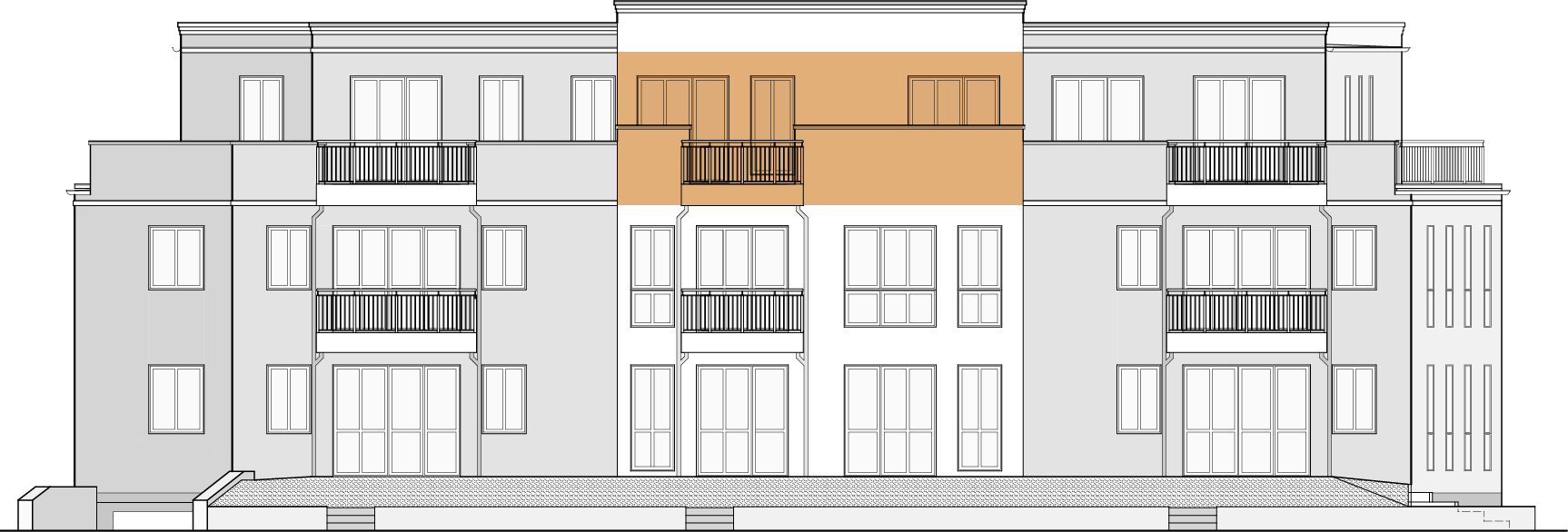 Frontansicht Wohnung 8