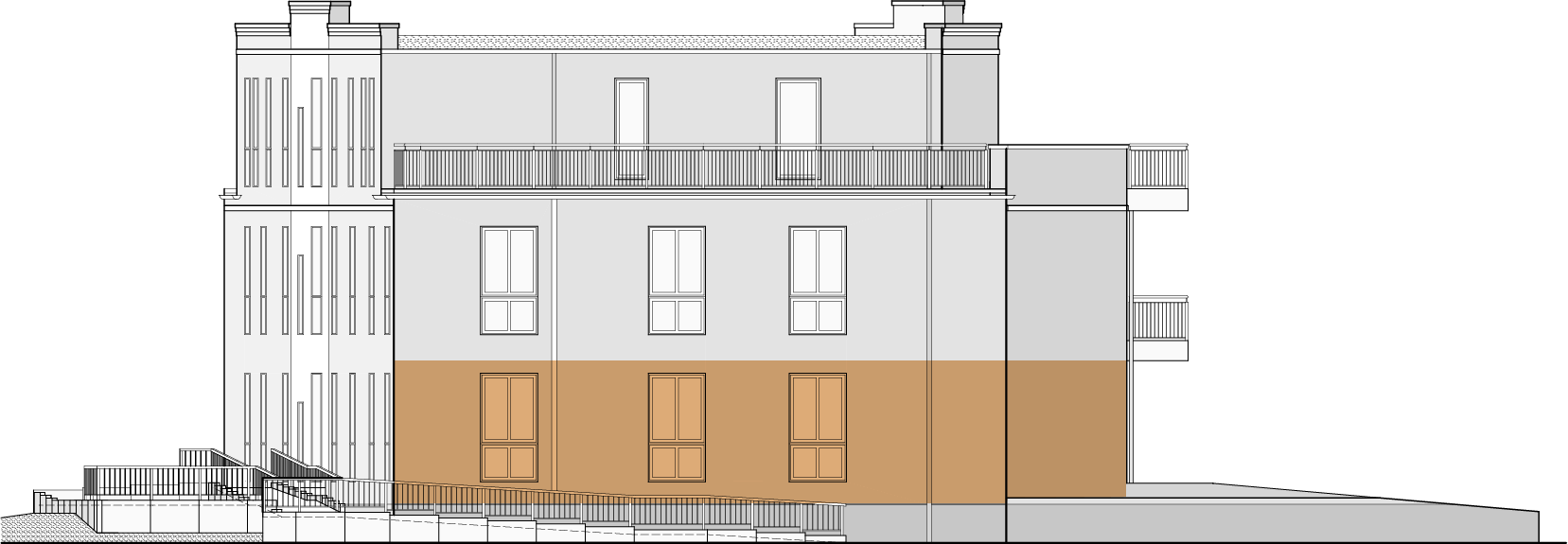 Frontansicht Wohnung 3